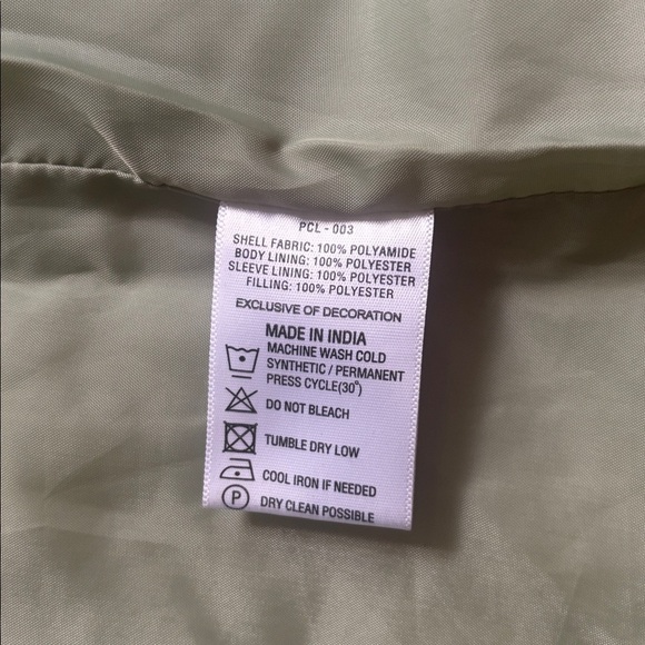 Levi’s | Light Green Long Puffer Hooded Jacket Size Small - Picture 11 of 15